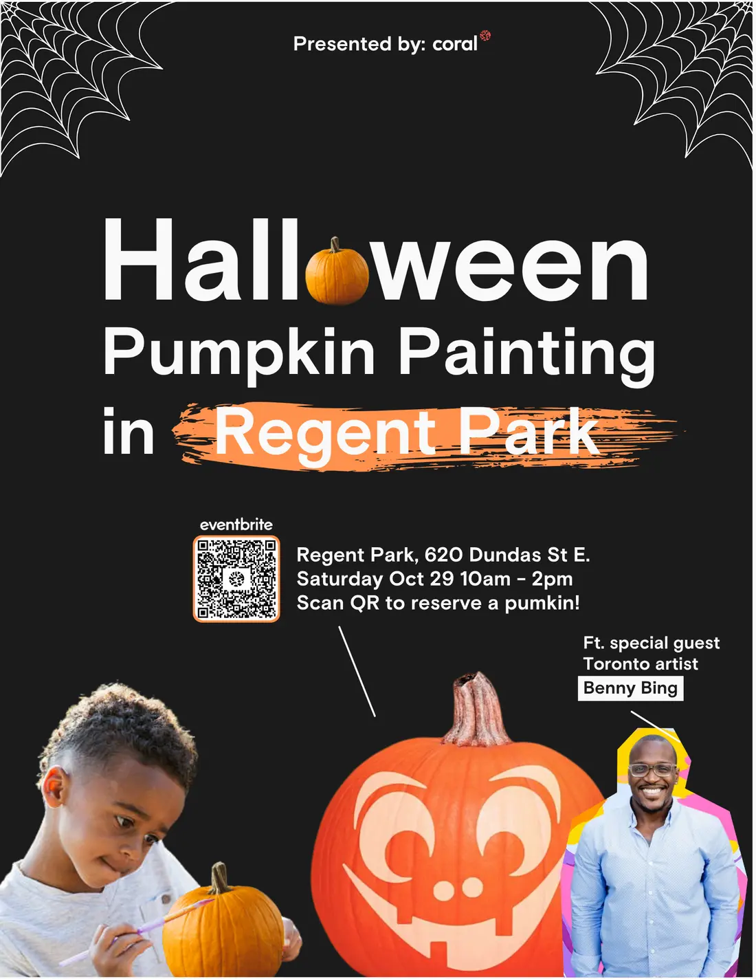 Halloween Pumpkin Painting in Regent Park flyer